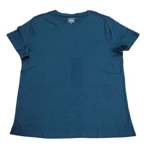 Members Mark Women's Short Sleeve Relaxed Fit Crewneck Tee, MM23423 - Green